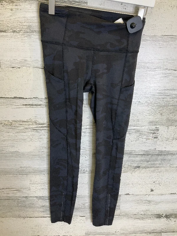 Athletic Leggings By Lululemon In Grey, Size: 4