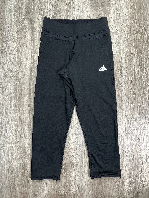 Black Athletic Capris Adidas, Size Xs