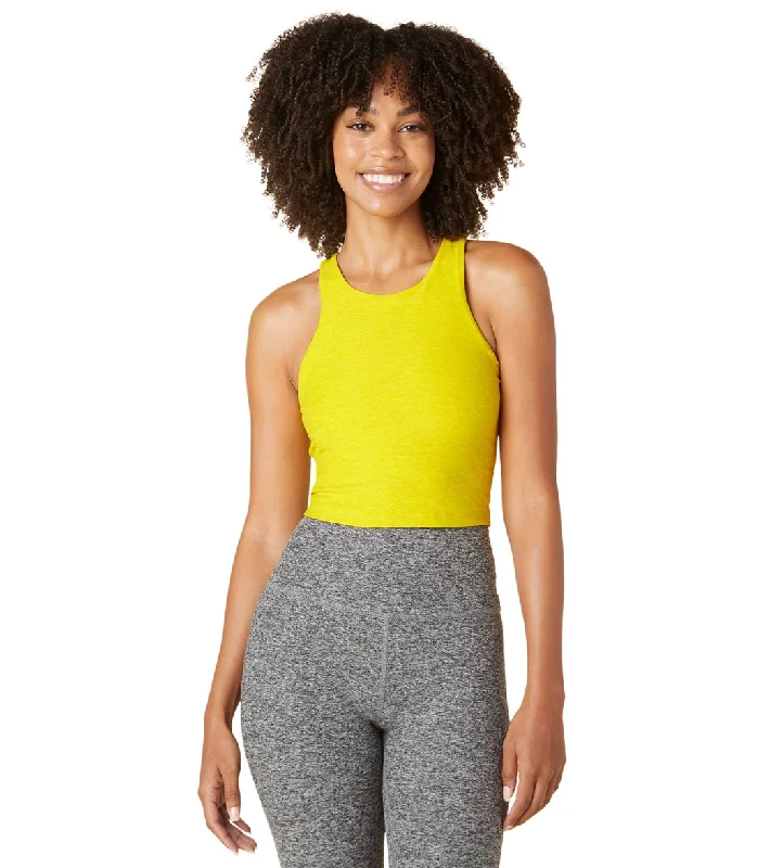 Beyond Yoga Focus Cropped Tank Lemon-Citron