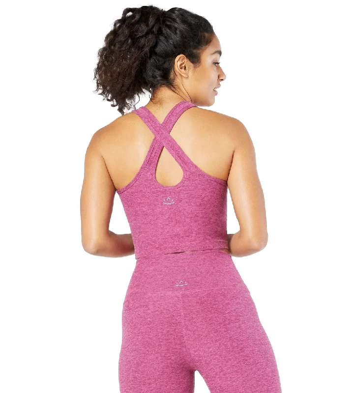 Beyond Yoga Spacedye Studio Cropped Yoga Tank Desert Berry-Blush Blooms