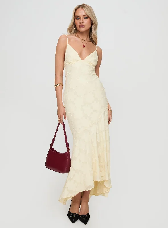 Cyrene Maxi Dress Lemon