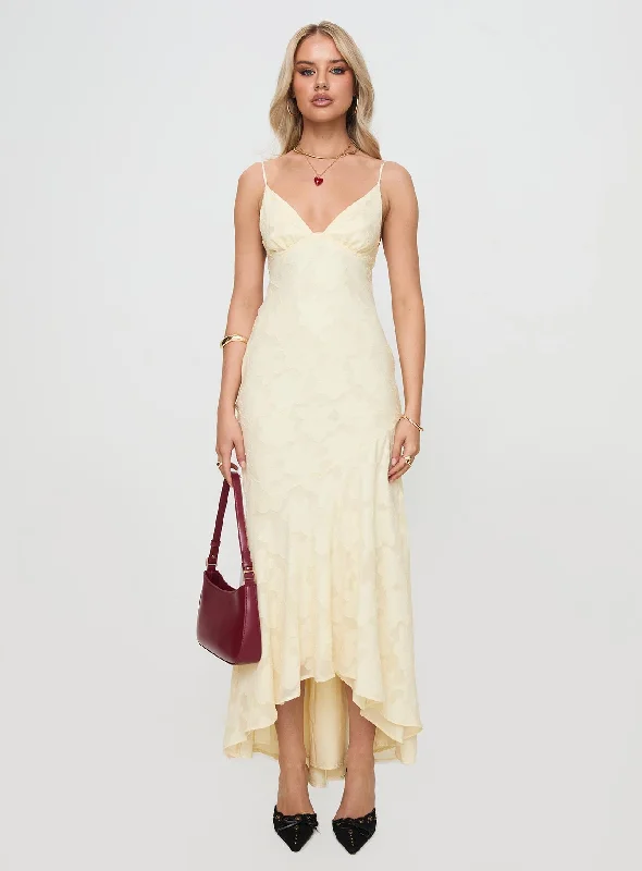 Cyrene Maxi Dress Lemon