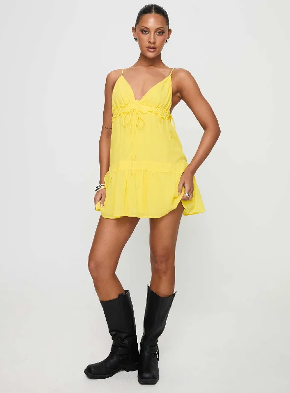 Dionne Mini Dress Lemon