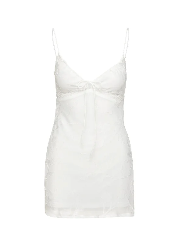 Emilee Mini Dress White