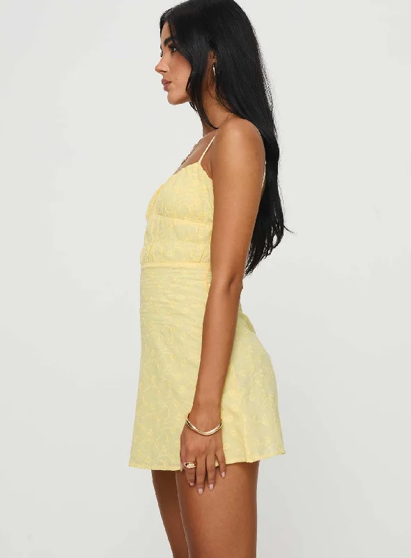 Lucius Mini Dress Lemon