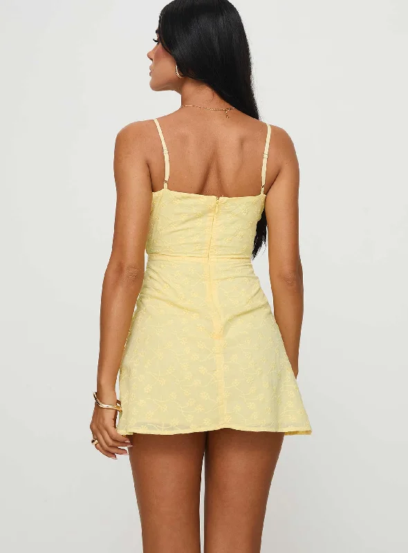 Lucius Mini Dress Lemon