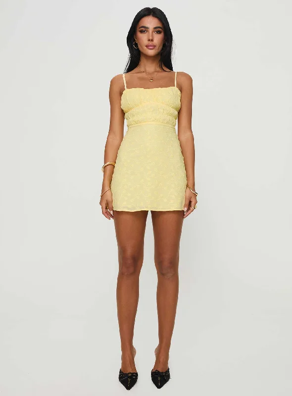 Lucius Mini Dress Lemon