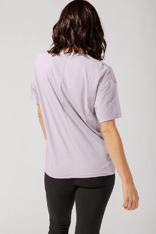 Daring Deep V Tee - Lilac Haze