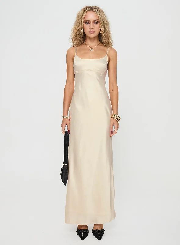 Ravia Maxi Dress Champagne