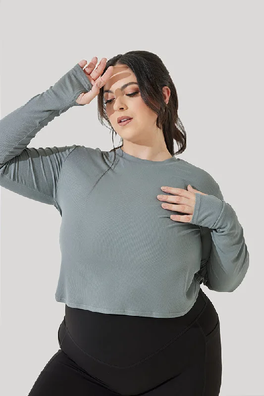 Refine Long Sleeve Top - Stormy Blue