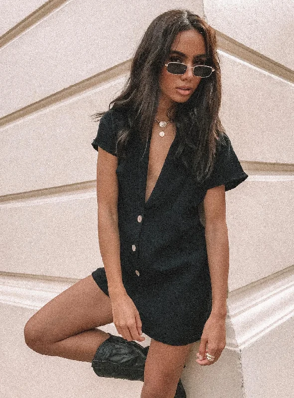 Vixen Romper Black