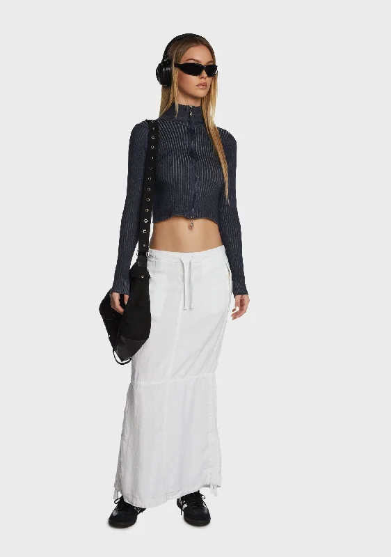 Baggy Linen Maxi Skirt