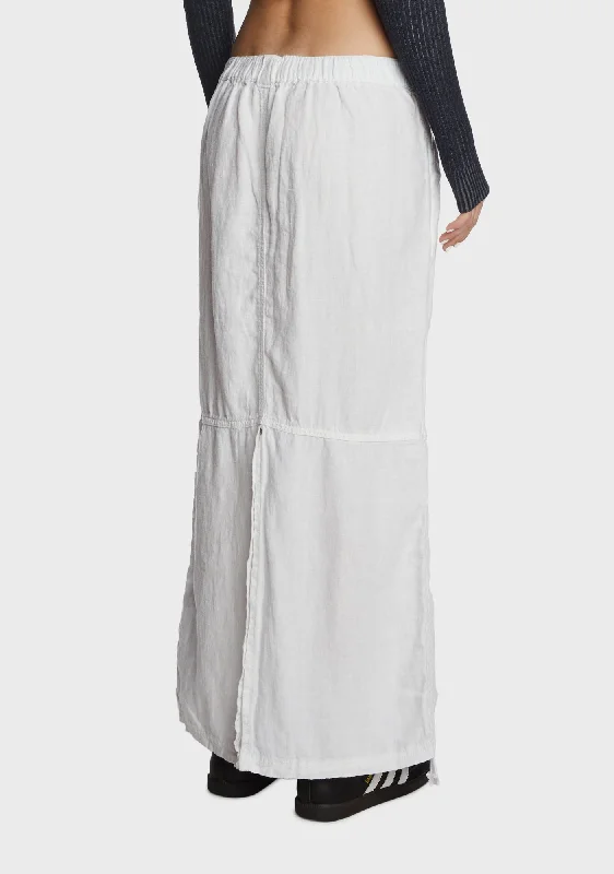 Baggy Linen Maxi Skirt