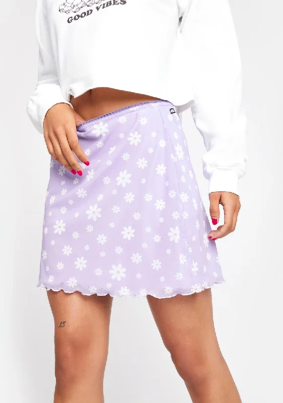 Flower Girl Lilac Mini Skirt