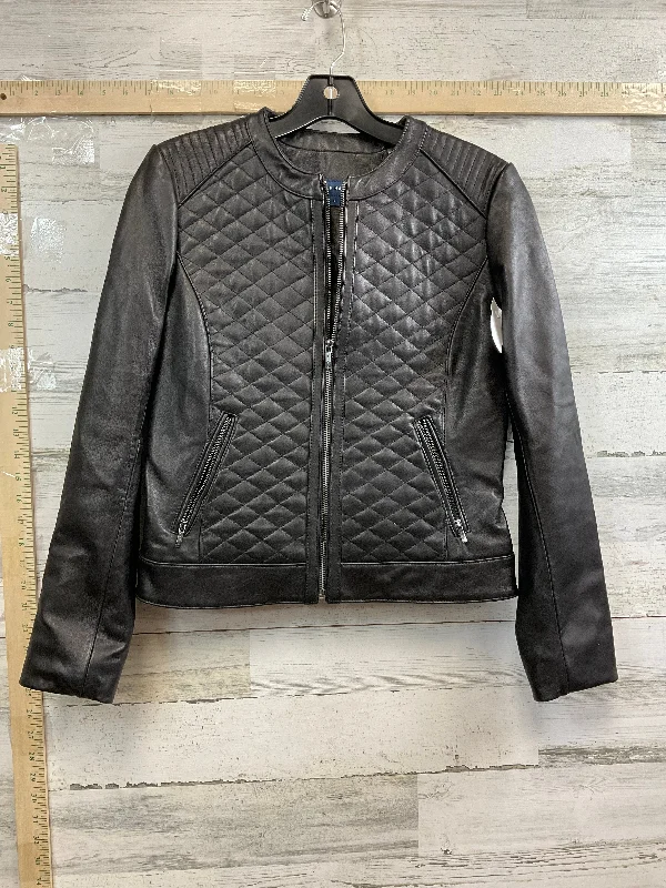 Black Jacket Leather Cole-haan, Size S