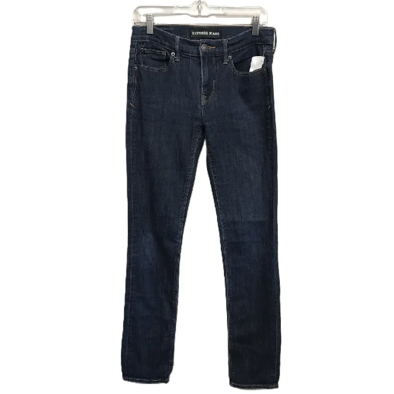 Blue Denim Jeans Skinny By Express, Size: 4