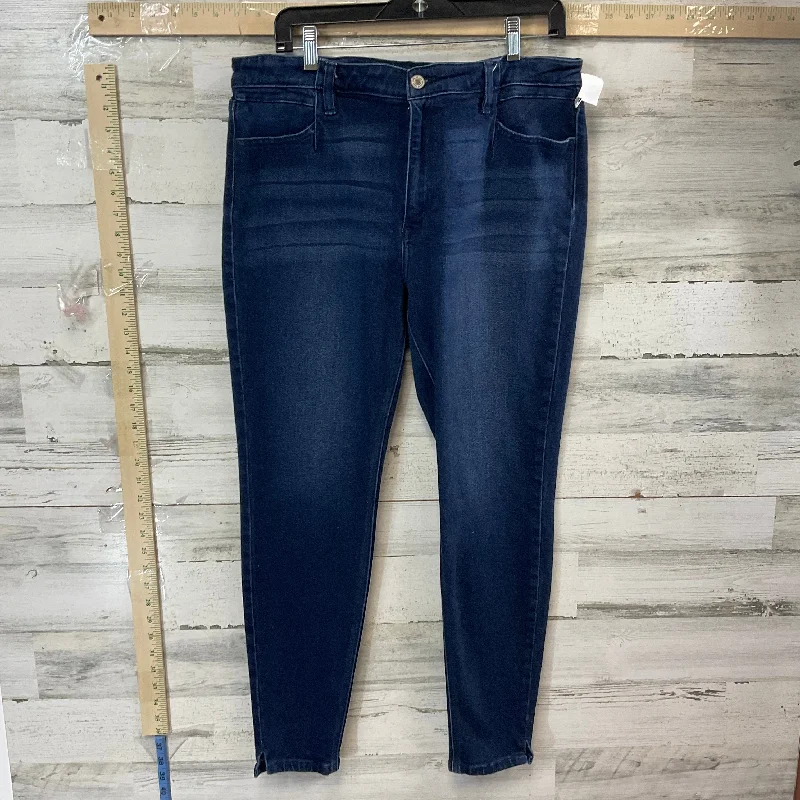 Blue Denim Jeans Skinny Kancan, Size 16