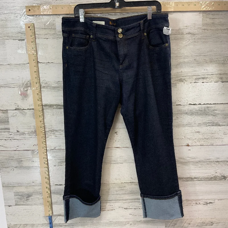 Blue Denim Jeans Straight Kut, Size 16