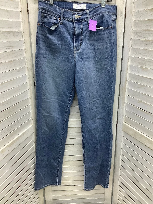 Blue Denim Jeans Straight Levis, Size 6