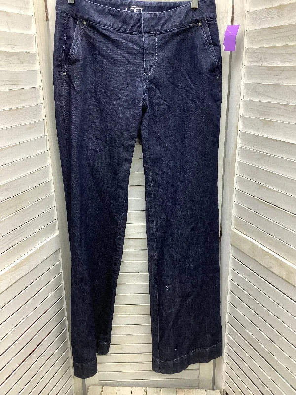 Blue Denim Jeans Straight Loft, Size 2