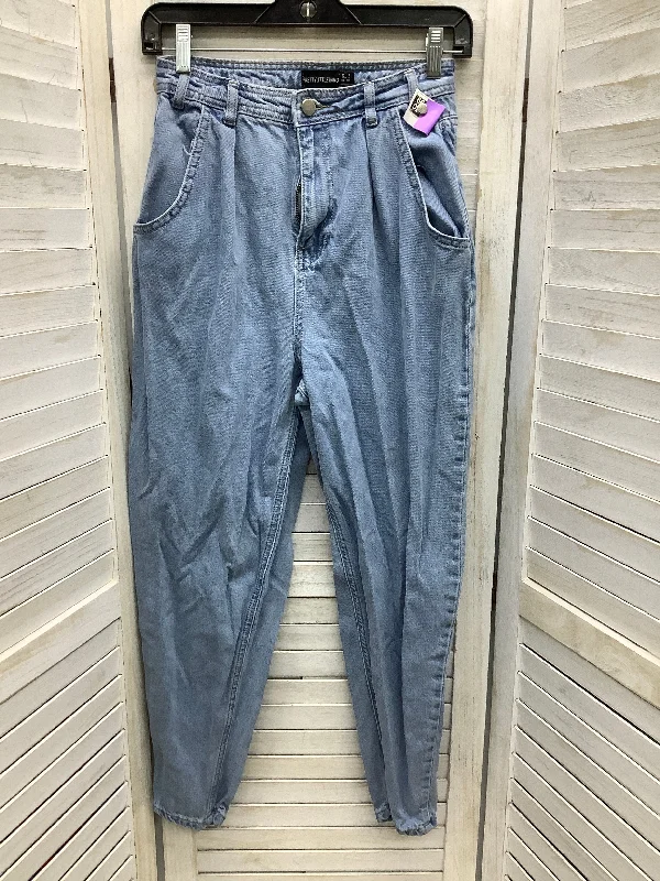 Blue Denim Jeans Straight Pretty Little Thing, Size 4