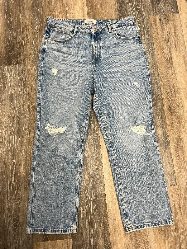 Blue Denim Jeans Straight Wrangler, Size 14/32