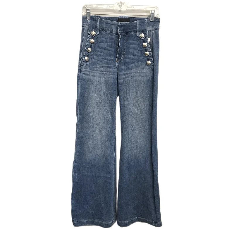 Blue Denim Jeans Wide Leg By White House Black Market, Size: 2