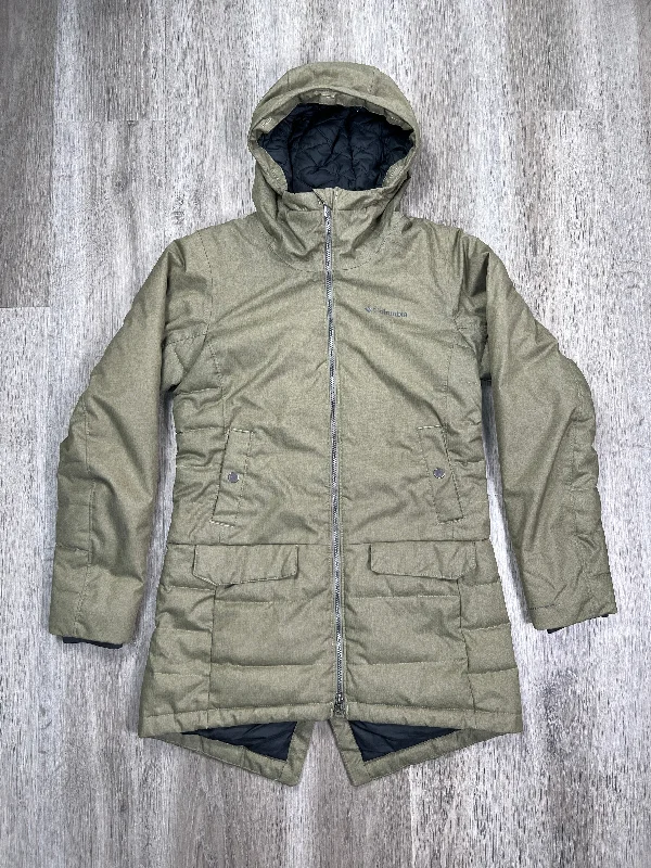 Green Coat Puffer & Quilted Columbia, Size Xs