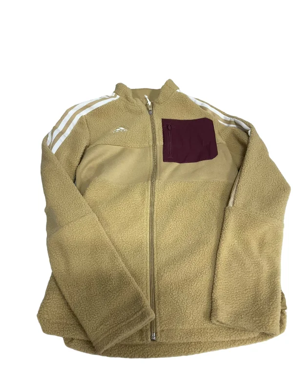 Tan Jacket Fleece Adidas, Size S