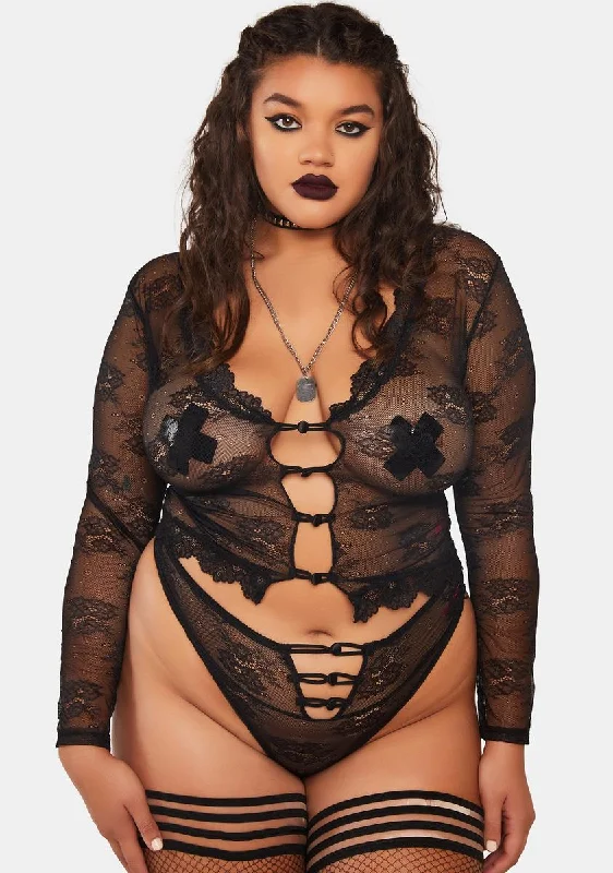 Plus Better Late Than Never Lingerie Set