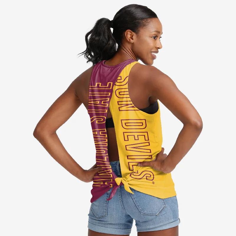 Arizona State Sun Devils Womens Tie-Breaker Sleeveless Top