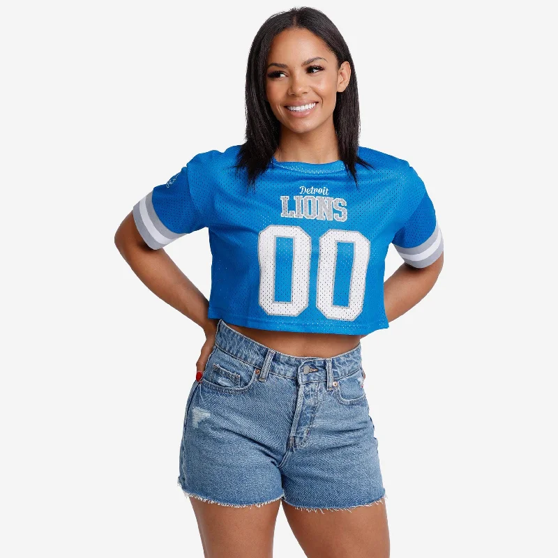 Detroit Lions Womens Gameday Mesh Crop Top