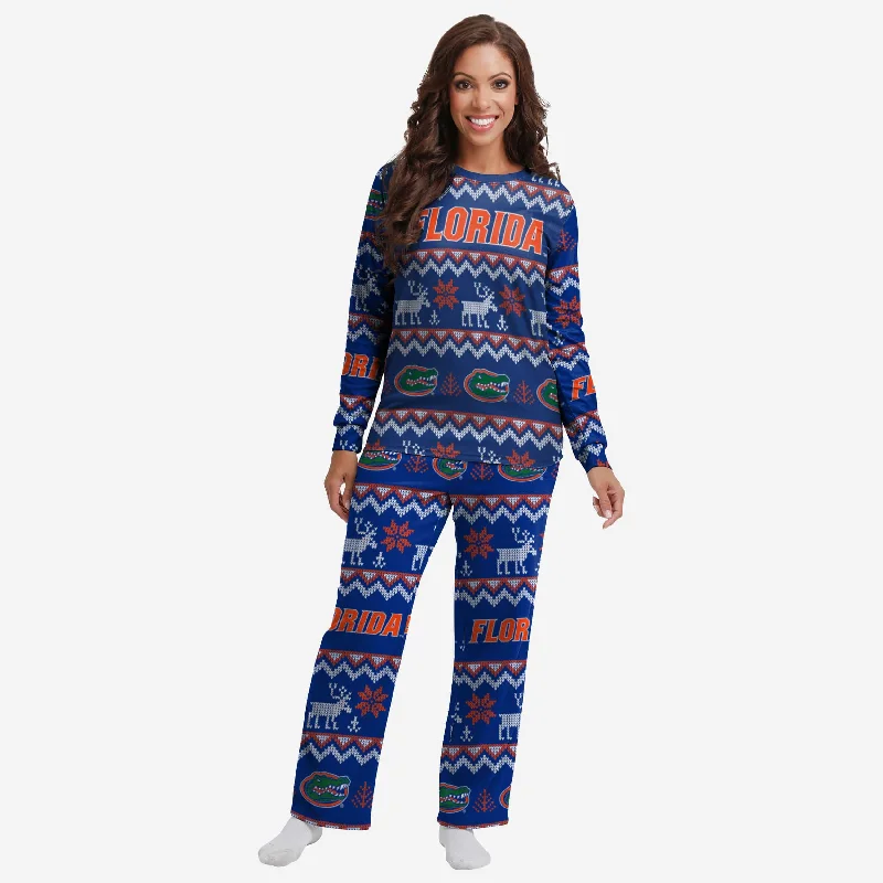 Florida Gators Womens Ugly Pattern Family Holiday Pajamas