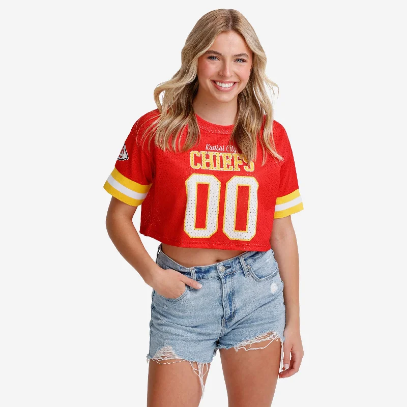 Kansas City Chiefs Womens Gameday Mesh Crop Top