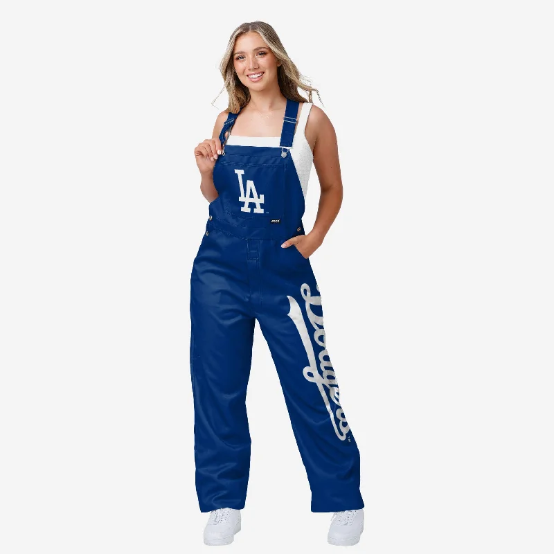 Los Angeles Dodgers Womens Big Logo Bib Overalls