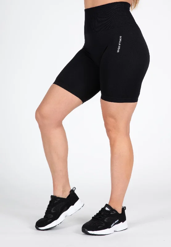 Quincy Seamless Cycling Shorts - Black