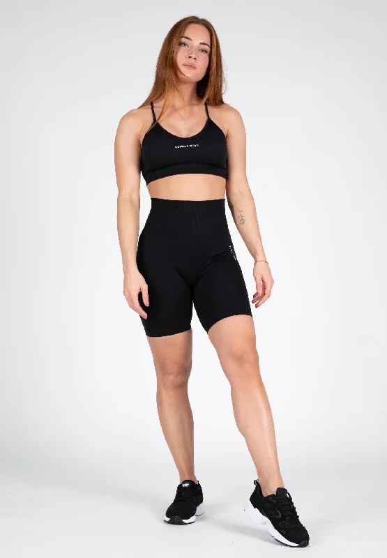 Quincy Seamless Cycling Shorts - Black