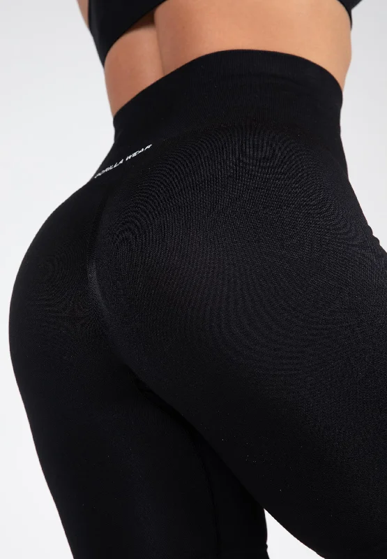 Quincy Seamless Cycling Shorts - Black