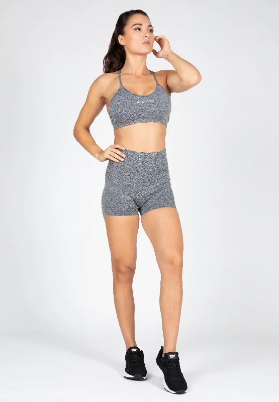 Quincy Seamless Shorts - Gray Melange