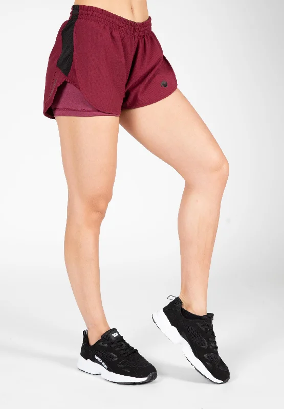 Salina 2-In-1 Shorts - Burgundy