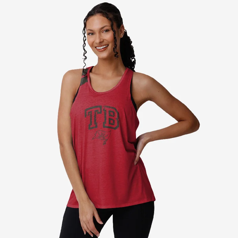 Tampa Bay Buccaneers Womens Team Twist Sleeveless Top