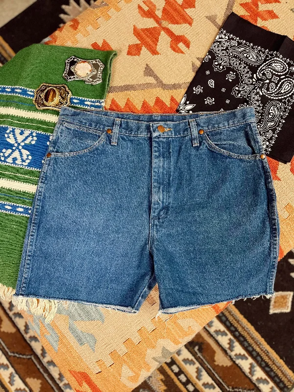 Vintage Wrangler Denim Shorts Sz 35