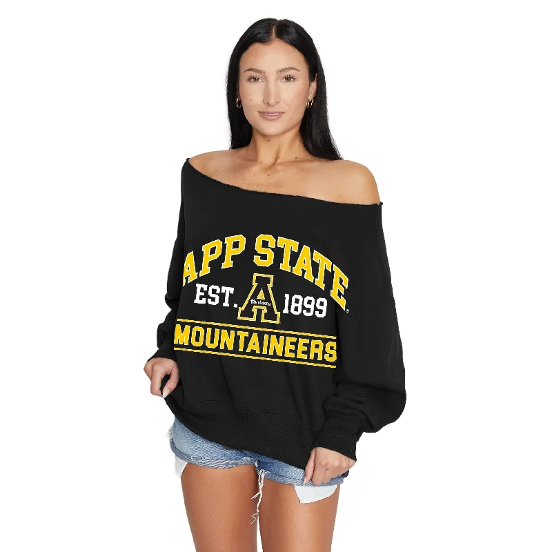 App State Off the Shoulder Sweatshirt