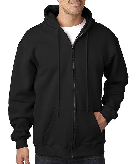 BA900 - Bayside Adult 9.5 oz Cotton/Polyester Full-Zip Hooded Sweatshirt