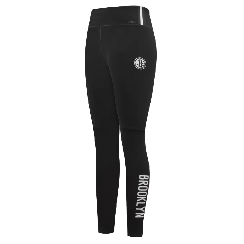 NBA BROOKLYN NETS CLASSIC WOMEN'S JERSEY LEGGING (BLACK)