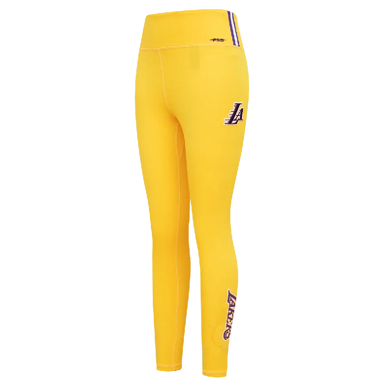 NBA LOS ANGELES LAKERS CLASSIC WOMEN'S JERSEY LEGGING (YELLOW)