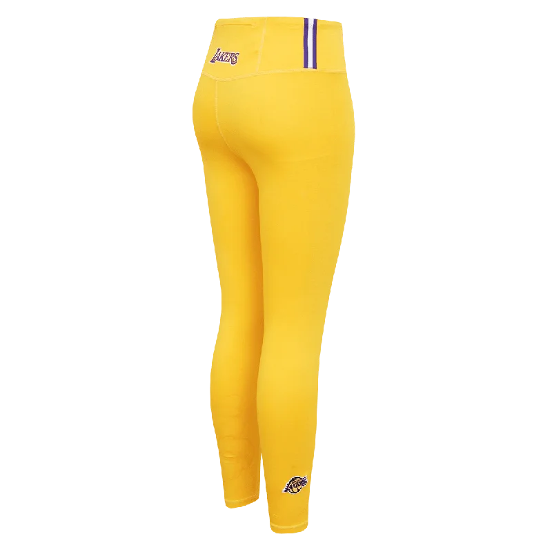 NBA LOS ANGELES LAKERS CLASSIC WOMEN'S JERSEY LEGGING (YELLOW)