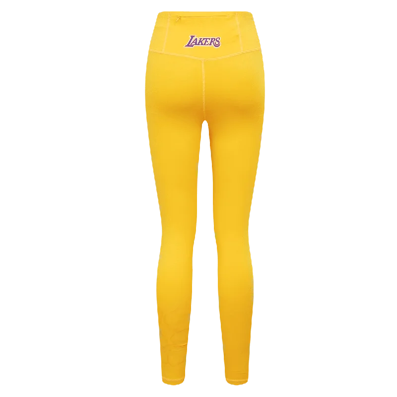 NBA LOS ANGELES LAKERS CLASSIC WOMEN'S JERSEY LEGGING (YELLOW)