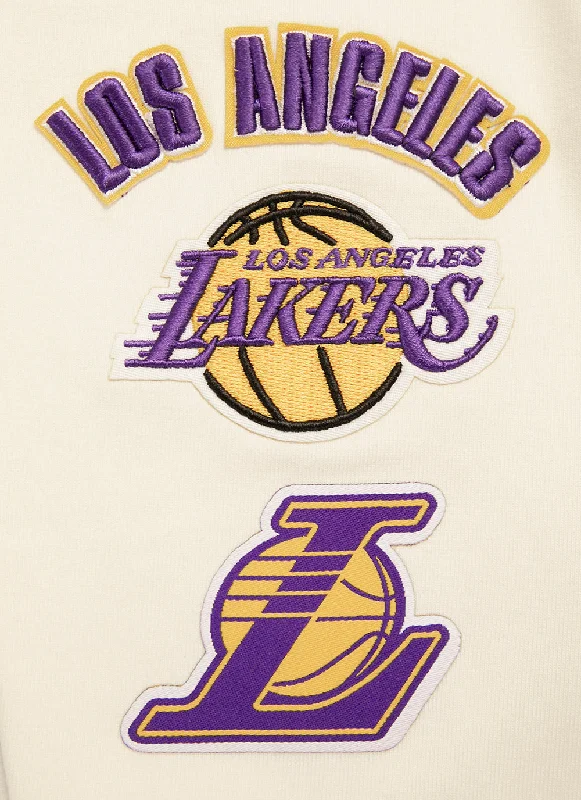 NBA LOS ANGELES LAKERS RETRO CLASSIC WOMEN'S JERSEY LEGGING (EGGSHELL)