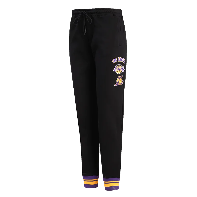 NBA LOS ANGELES LAKERS RETRO CLASSIC WOMEN'S SWEATPANT (BLACK/PURPLE/YELLOW)